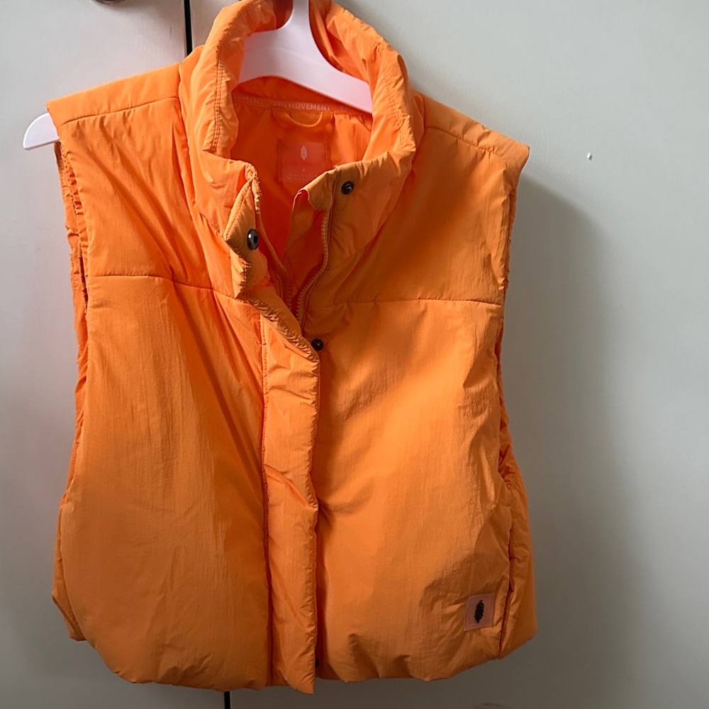 Orange Free People Movement Puffer Vest